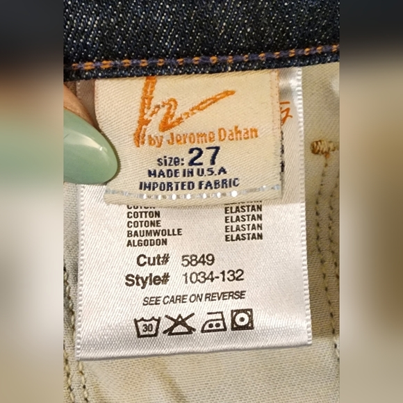 Vintage COH Ingrid Low Waist Flare Leg Jean Size 27 Rare Patchwork Pockets - Picture 16 of 16